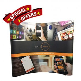 3x3 Curved pop up display special offer