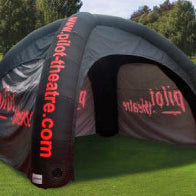 Inflatable promotions tent