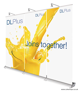 Linking roller banner stands