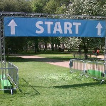 Race start line - finish line