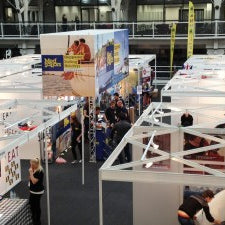 Travel show, Lighting gantry hire for Business Design Center London