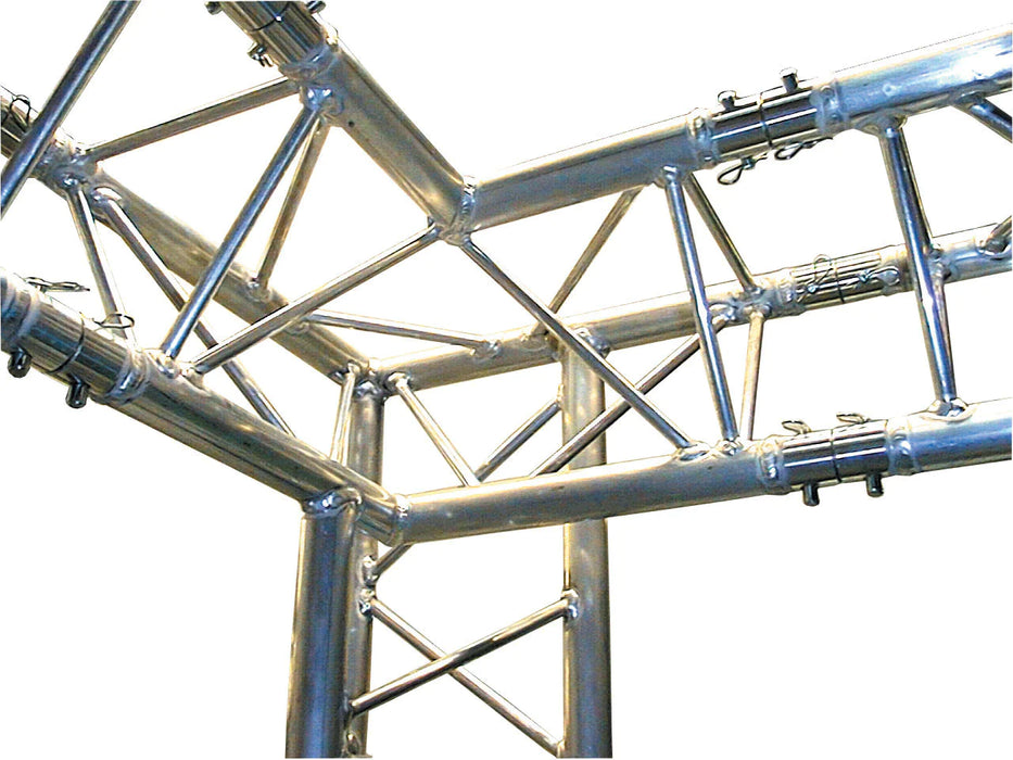 Modularer Truss-Ständer im Full-Perimeter-Stil, 6 m breit x 10 m tief | 2,5 m hoch | Mit Querträgern