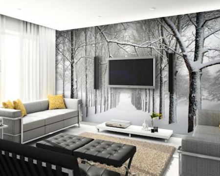 Feature wall wallpapers digitally printed